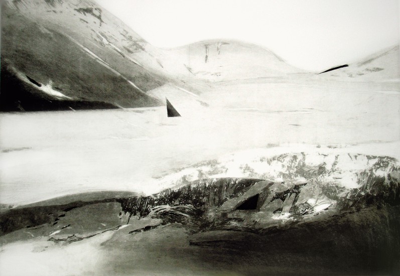 Spitsbergen-Lodowiec | akwatinta | 46x65 cm