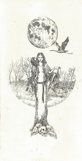 Goddess Morena| etching |25x13 cm