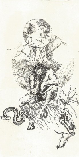 God Nija | etching | 25x13 cm