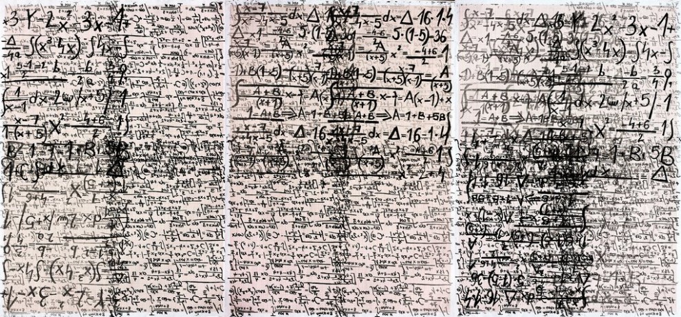 7-9 Palimpsests | linocut | 63×88 cm | 2015