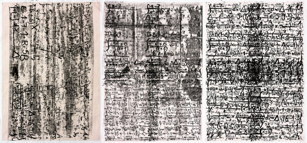 13-15 Palimpsests | linocut | 63×88 cm | 2015
