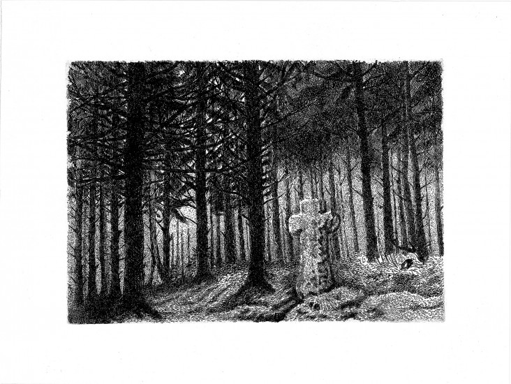 From cycle: Strange Dream | etching | 42x29,7cm