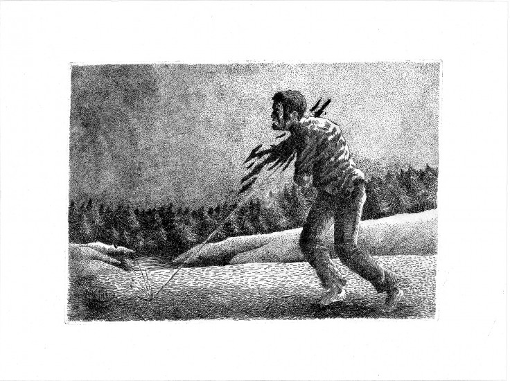 From cycle: Strange Dream | etching | 42x29,7cm