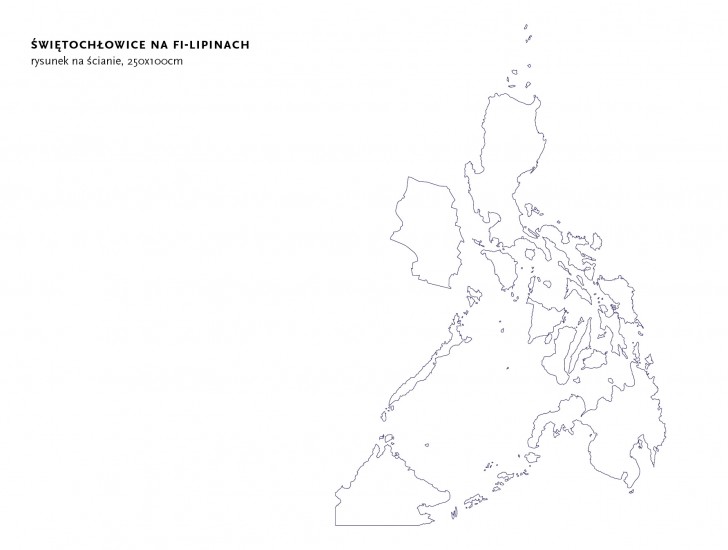 Świętochłowice na Fi-lipinach | rysunek na ścianie | 250x100cm